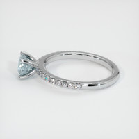 1.33 Ct. Sapphire Ring, 14K White Gold 4