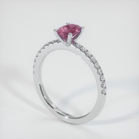0.87 Ct. Sapphire Ring, 14K White Gold 2
