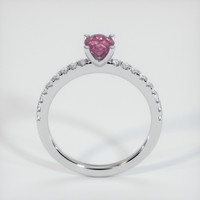 0.87 Ct. Pinkish Purple Sapphire Ring, 14K White Gold 3