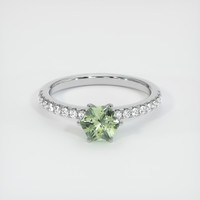 0.89 Ct. Sapphire Ring, 14K White Gold 1