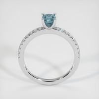 0.72 Ct. Sapphire Ring, 14K White Gold 3