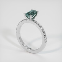 1.26 Ct. Sapphire Ring, 14K White Gold 2