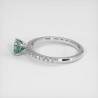 0.79 Ct. Sapphire Ring, 14K White Gold 4
