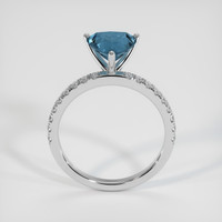 2.12 Ct. Sapphire Ring, 14K White Gold 3