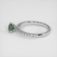 0.66 Ct. Sapphire Ring, 14K White Gold 4