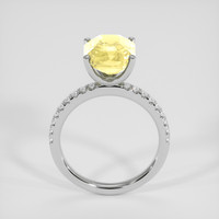 5.10 Ct. Yellow Sapphire Ring, 14K White Gold 3