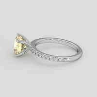 2.54 Ct. Yellow Sapphire Ring, 14K White Gold 4
