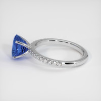 2.55 Ct. Sapphire Ring, 18K White Gold 4