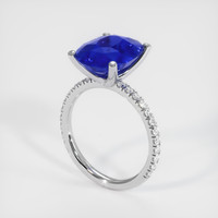 4.99 Ct. Sapphire Ring, 18K White Gold 2