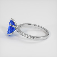 3.04 Ct. Sapphire Ring, 18K White Gold 4