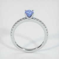 0.78 Ct. Sapphire Ring, 18K White Gold 3