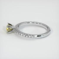 0.62 Ct. Bi Color Sapphire Ring, 18K White Gold 4