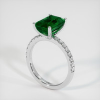 2.65 Ct. Emerald Ring, 18K White Gold 2