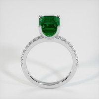 2.65 Ct. Emerald Ring, 18K White Gold 3