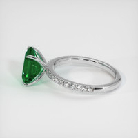 2.18 Ct. Emerald Ring, 18K White Gold 4