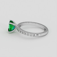 1.21 Ct. Emerald Ring, 18K White Gold 4
