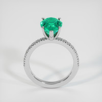 3.07 Ct. Emerald Ring, 18K White Gold 3