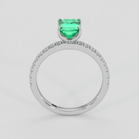 1.19 Ct. Emerald Ring, 18K White Gold 3