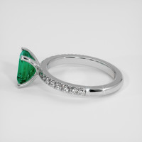 1.05 Ct. Emerald Ring, 18K White Gold 4