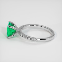 1.50 Ct. Emerald Ring, 18K White Gold 4