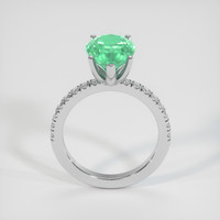 3.26 Ct. Emerald Ring, 18K White Gold 3