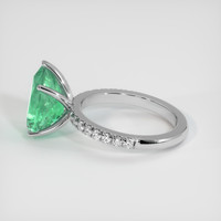 3.26 Ct. Emerald Ring, 18K White Gold 4