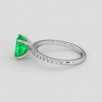 2.39 Ct. Emerald Ring, 18K White Gold 4