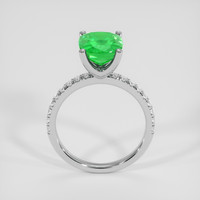 2.58 Ct. Emerald Ring, 18K White Gold 3
