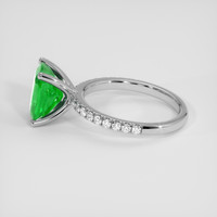 2.58 Ct. Emerald Ring, 18K White Gold 4