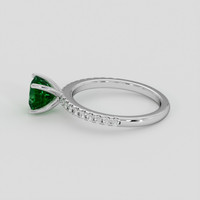 1.31 Ct. Emerald Ring, 18K White Gold 4