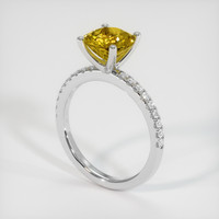 2.10 Ct. Gemstone Ring, 18K White Gold 2