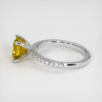 2.10 Ct. Gemstone Ring, 18K White Gold 4