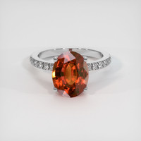 5.16 Ct. Gemstone Ring, 18K White Gold 1