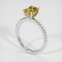 1.77 Ct. Gemstone Ring, 18K White Gold 2