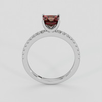 1.60 Ct. Red Garnet Ring, 18K White Gold 3