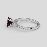1.60 Ct. Red Garnet Ring, 18K White Gold 4