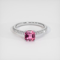 1.22 Ct. Sapphire Ring, 18K White Gold 1