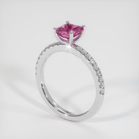 1.22 Ct. Sapphire Ring, 18K White Gold 2