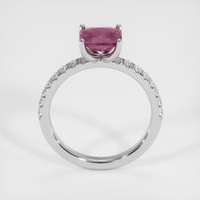 1.57 Ct. Pink Sapphire Ring, 18K White Gold 3