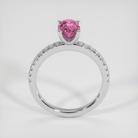 1.73 Ct. Pink Sapphire Ring, 18K White Gold 3