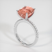 8.08 Ct. Sapphire Ring, 18K White Gold 2