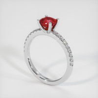 Ruby Ring 0.85 Ct., 18K White Gold Preview