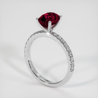 1.66 Ct. Ruby Ring, 18K White Gold 2