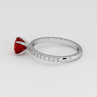 1.52 Ct. Ruby Ring, 18K White Gold 4