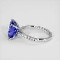 6.09 Ct. Violet Sapphire Ring, 18K White Gold 4