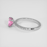 2.04 Ct. Pink Sapphire Ring, 18K White Gold 4