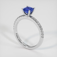 1.22 Ct. Sapphire Ring, 18K White Gold 2