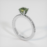 1.52 Ct. Sapphire Ring, 18K White Gold 2