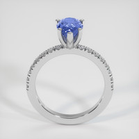 2.09 Ct. Blue Sapphire Ring, 18K White Gold 3