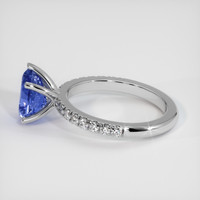 2.09 Ct. Blue Sapphire Ring, 18K White Gold 4